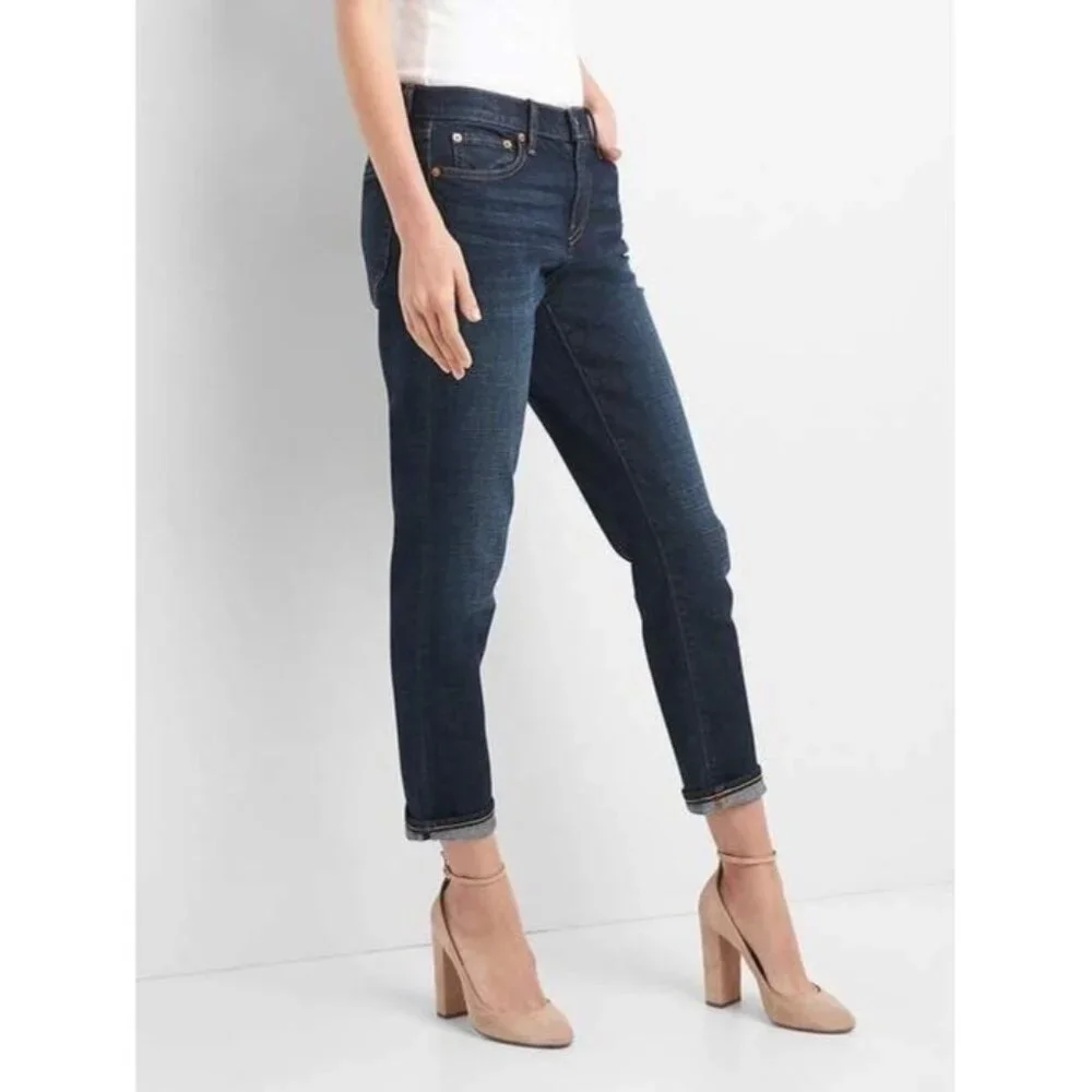 Gap Womens Mid Rise Best Girlfriend Jeans Denim Size 27 - Picture 4 of 10